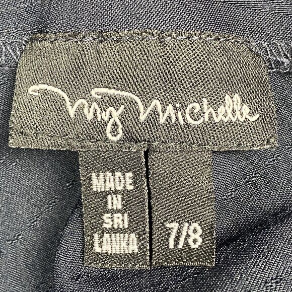 My Michelle Skirt Womens 8 Flared Stretch Bottoms Zip‎ Professional/Business - Picture 5 of 10